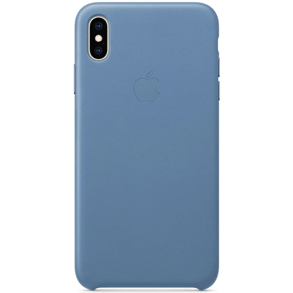 Cover Apple iPhone XS Max Pelle Blu - MVFX2ZM/A Originale Apple