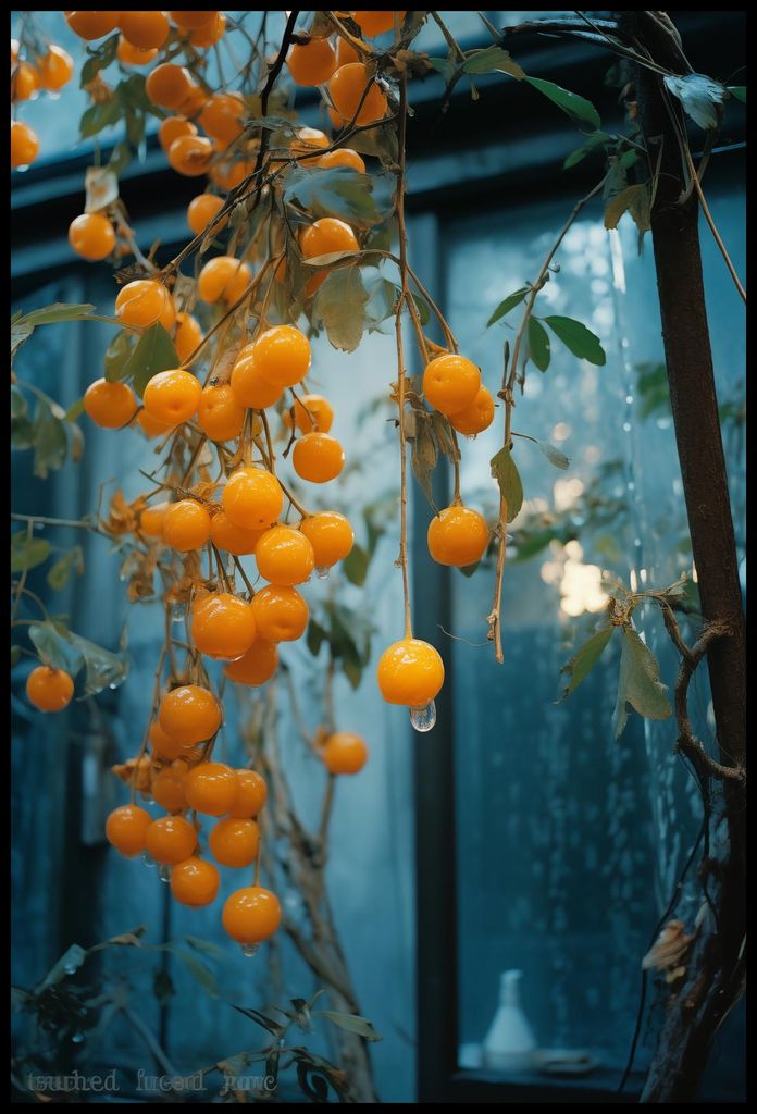 Poster 68x101cm Goldene Naturtropfen