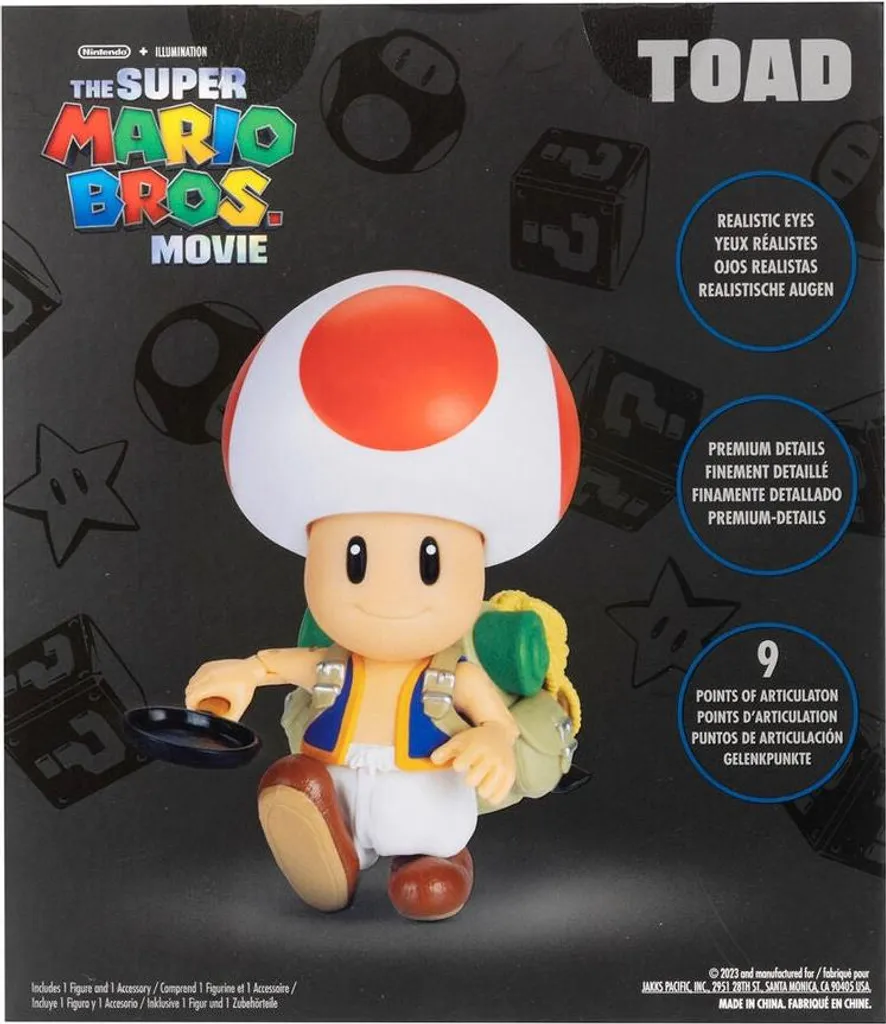 Toad Figurine Super Mario 13cm en PVC Résistant - Détails Authentiques - 9