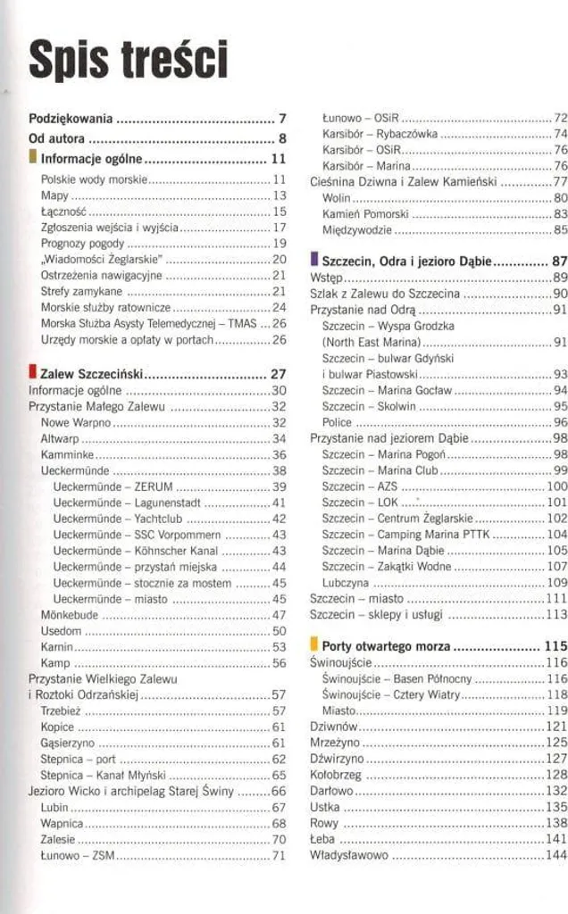 Guide de navigation Polnische Ostseeküste avec plans de ports Mer - 3