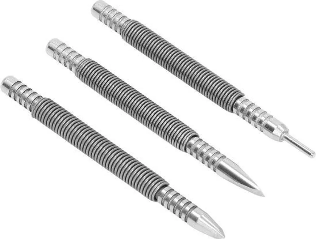 Kit 3 Poinçons à Clous Acier Carbone - Chasse-Clous Bois, Métal, Verre