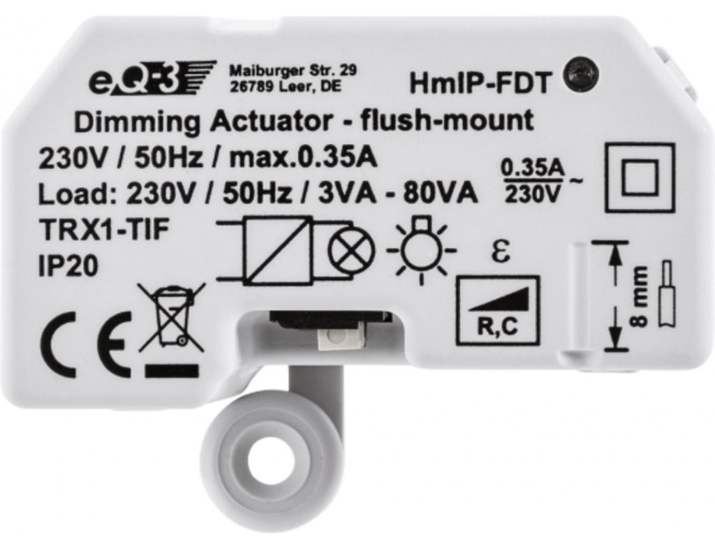 Actionneur de variateur encastré Homematic IP section de Image du produit 