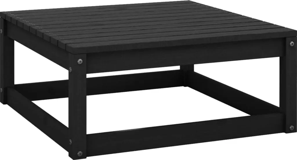Set Divani Giardino 3 Pezzi vidaXL | Pino Nero Conveniente e Solido - 5