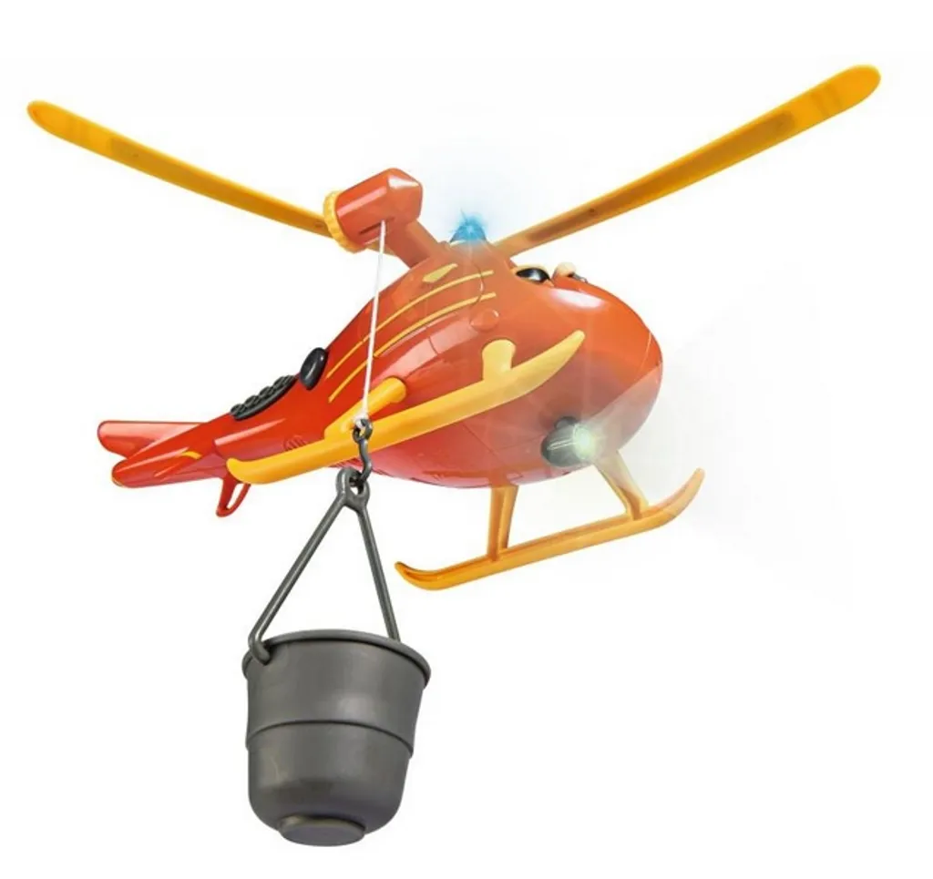 Hélicoptère du pompier Sam avec figurine et treuil de secours sonore