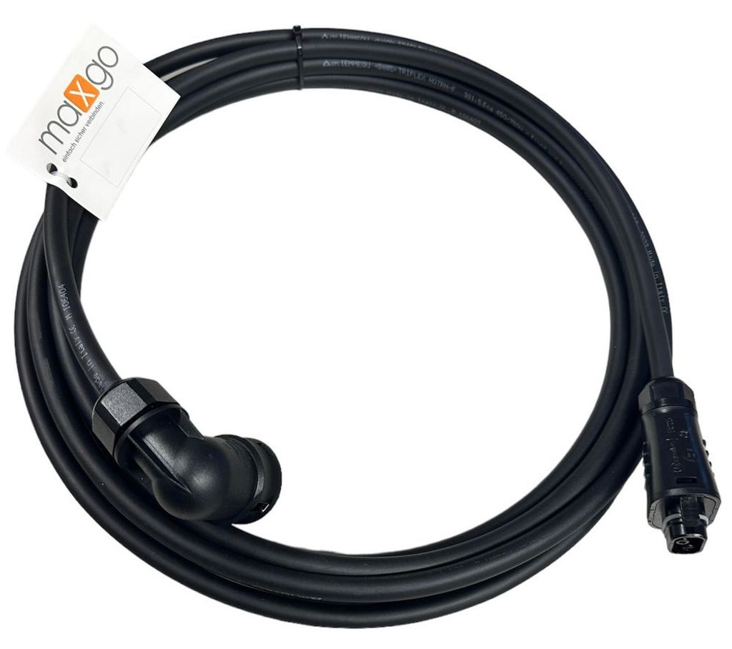 Solar Kabel AC- Stromkabel Verlängerungskabel H07RN-F 3G1,5mm² HMS-Feldstecker auf Wieland Für Hoymiles Mikro-Wechselrichter 3-30m, Größe:5m