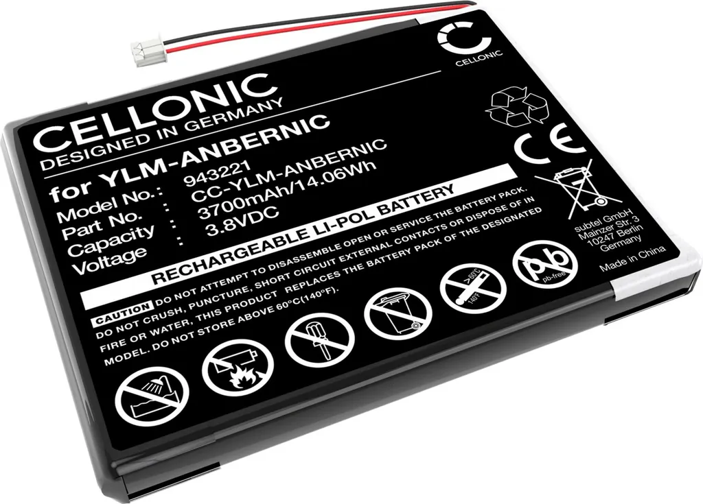 CELLONIC Batteria compatibile con Anbernic RG351V, RG35XX, 3250mAh 3.8V - Ricambio per consolle controller palmare