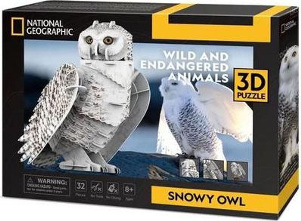 CUBICFUN - 3D Puzzle Schneeeule 32 Teile