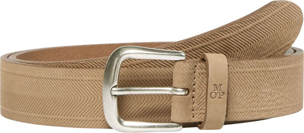 Marc O'Polo Pelle cintura Frigg Belt W110 Soft Mocca marrone chiaro