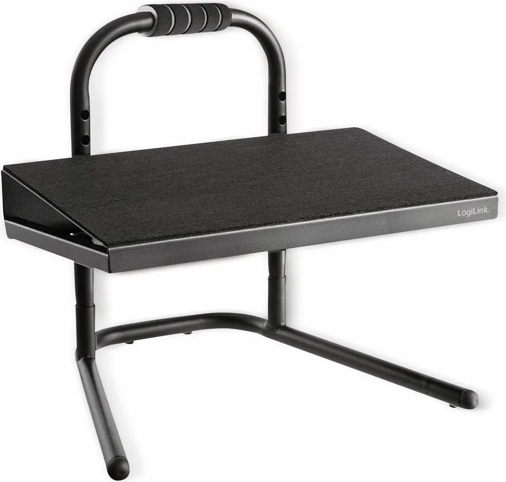 Repose-pieds de bureau inclinable et ergonomique Logilink châssis noir