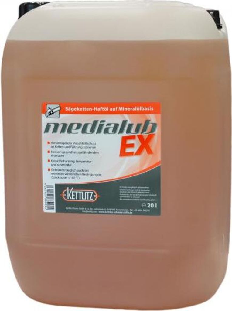 KETTLITZ-Medialub EX Hochleistungs Sägekettenöl 20 Liter Kanister