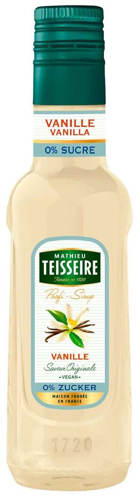 Sciroppo per bevande Mathieu Teisseire Vaniglia 0% zucchero Immagine del prodotto 