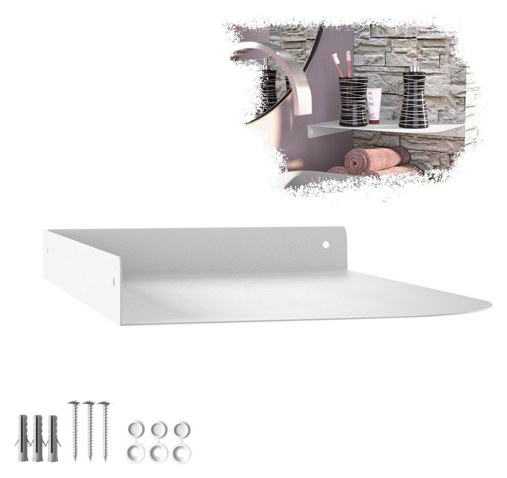 SOTECH Wandeckregal HOVER-XIV 300 x 200 x 30 mm weiß Produktbild 