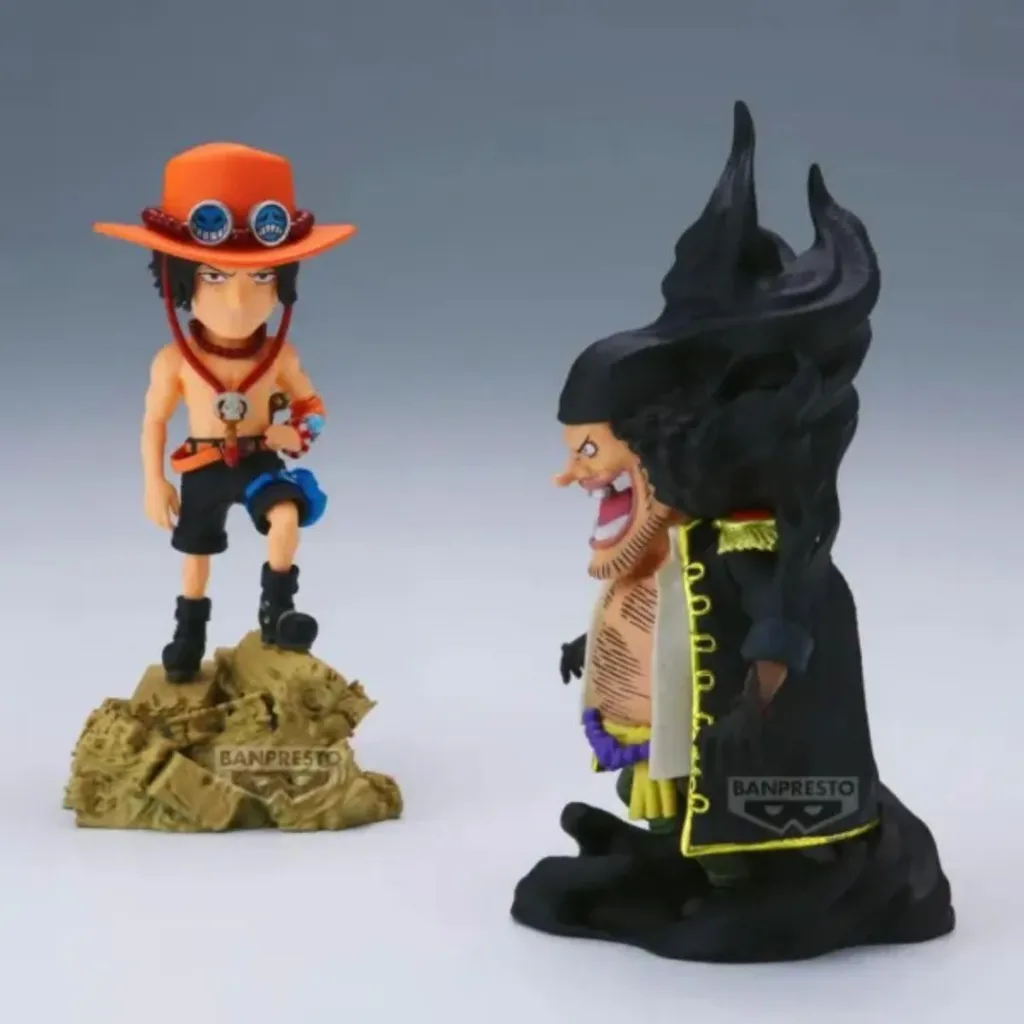 Figurine One Piece Ace vs Teach Log Stories 8cm Déco Manga Compacte