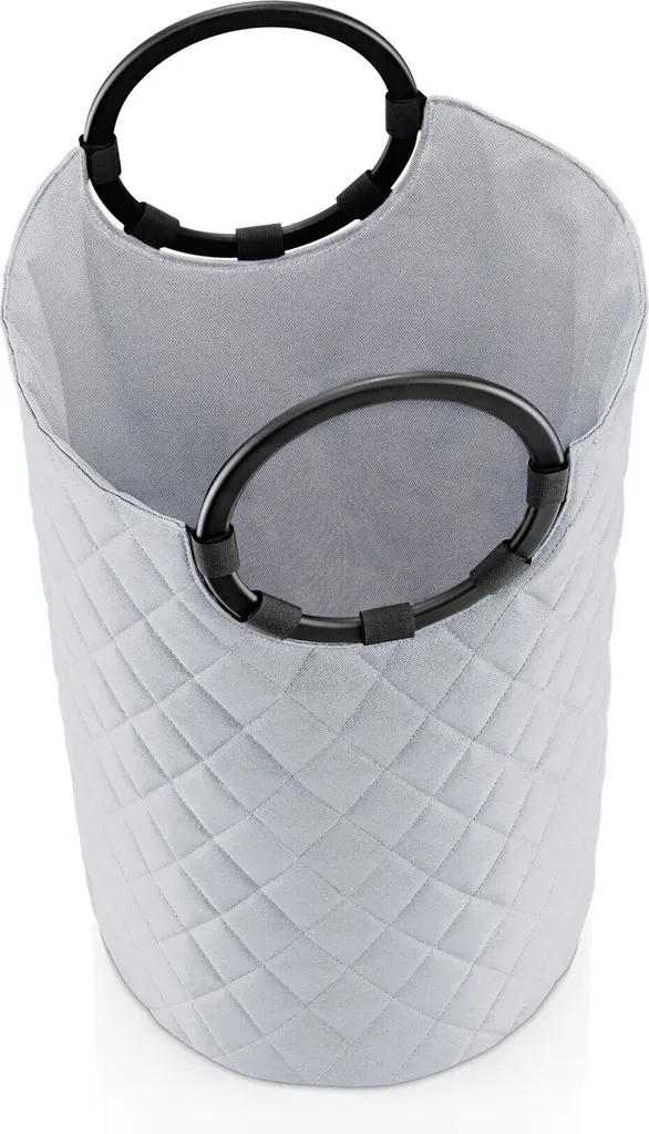 Panier à Linge loophome M Gris pour Salle de Bain et Buanderie Moderne
