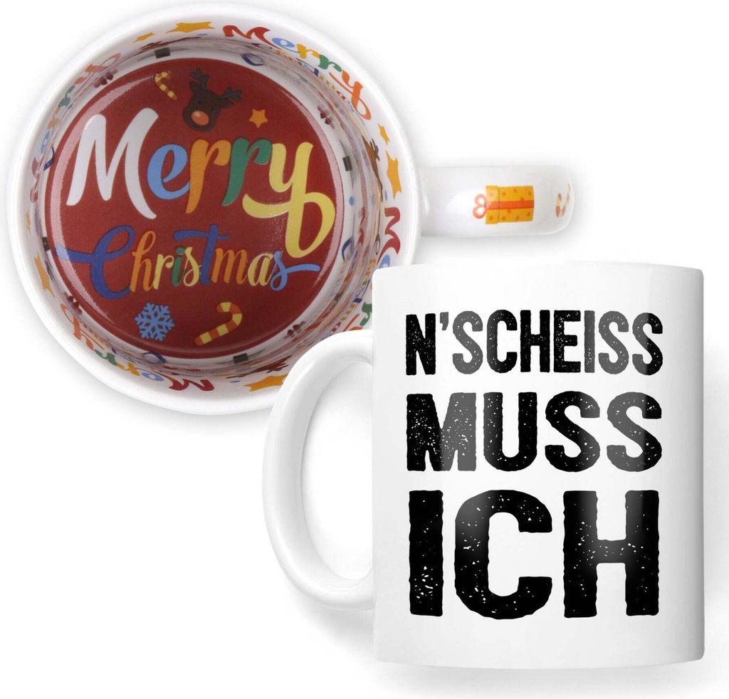 22Feels Weihnachtsgeschenk Lustige Tasse Büro Humor Wichtelgeschenk Spruch Geschenk Arbeitskollege Kaffeetasse Witzig Männer Frauen Haferl Weihna...