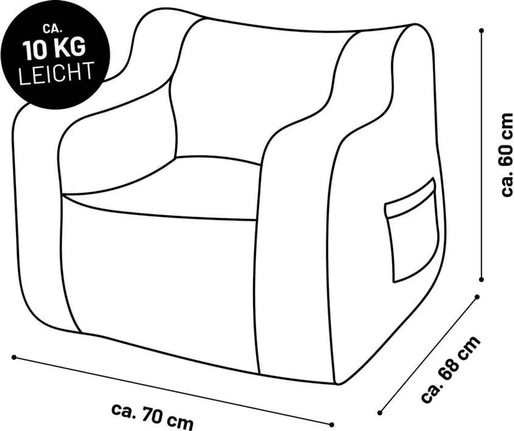 Pouf Enfant Luminescent Doux et Lavable avec Motifs Étoiles Lumaland - 9