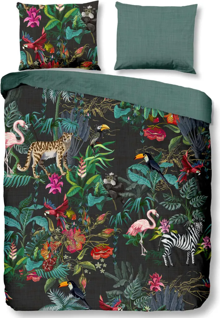 Good Morning Jungle Copripiumino 240x200 Cotone | Resistente e Lavabile