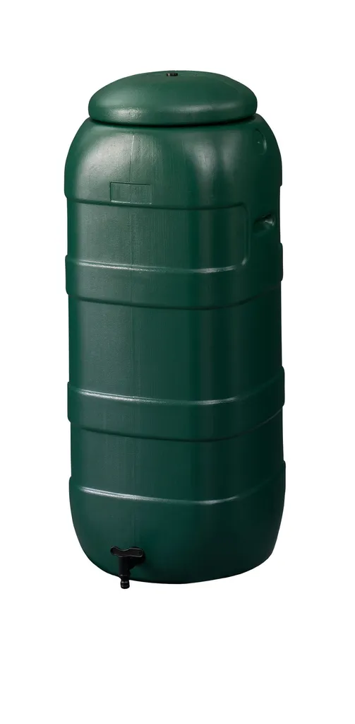 Mini-distributeur d'eau de pluie 100L vert - Récupérateur compact PVC