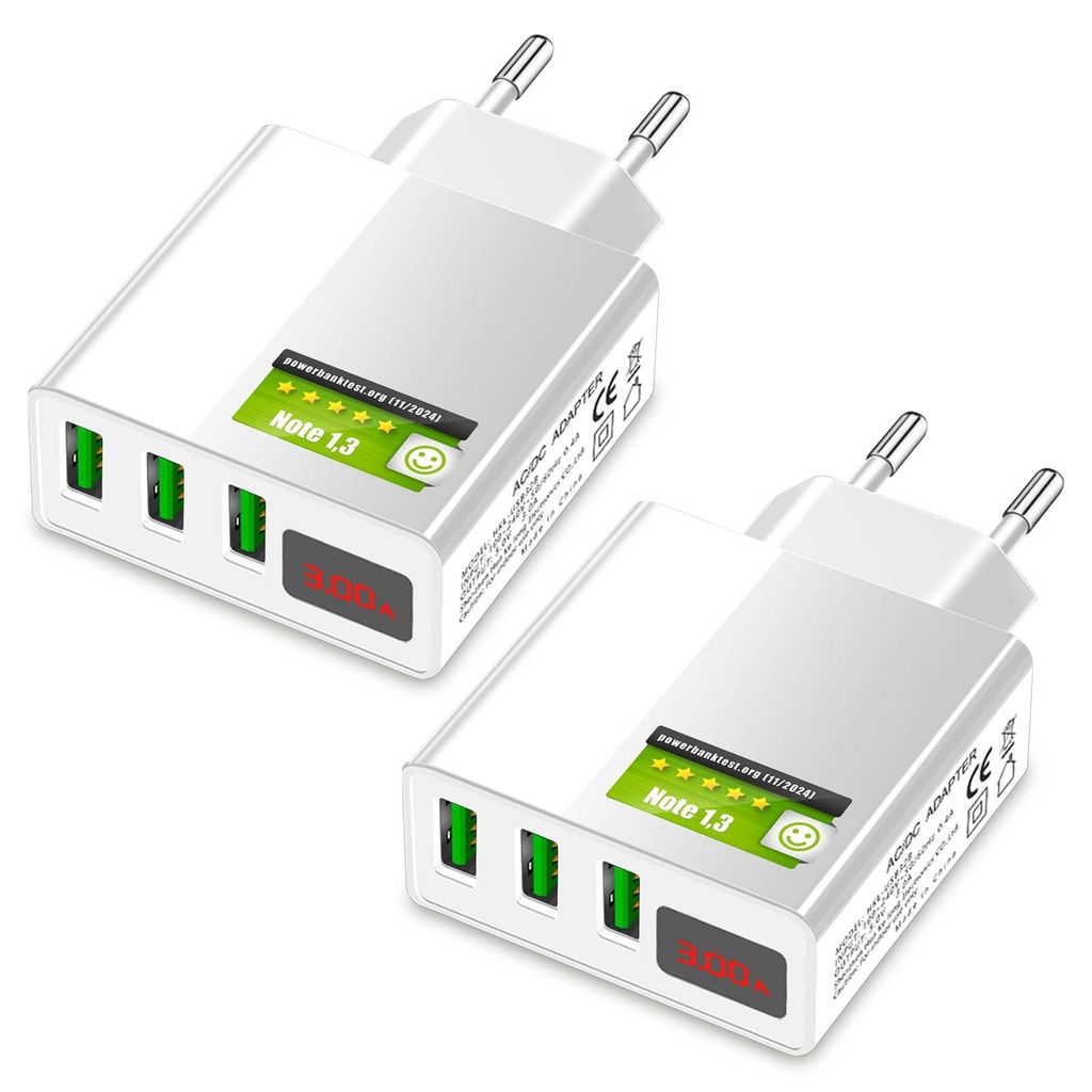 Caricabatterie USB Eaxus® 3A - Alimentatore per cellulari a Immagine del prodotto 