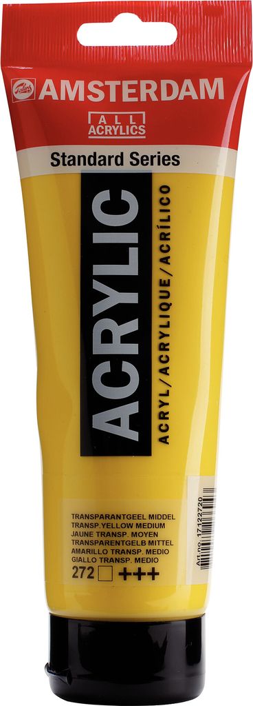 Amsterdam Standard Series Acrylfarbe Tube 250 ml Transparentgelb Mittel 272
