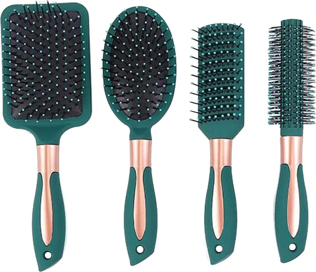 Démêlage Cheveux Longs sans Douleur avec la Brosse Ovale Antistatique x4