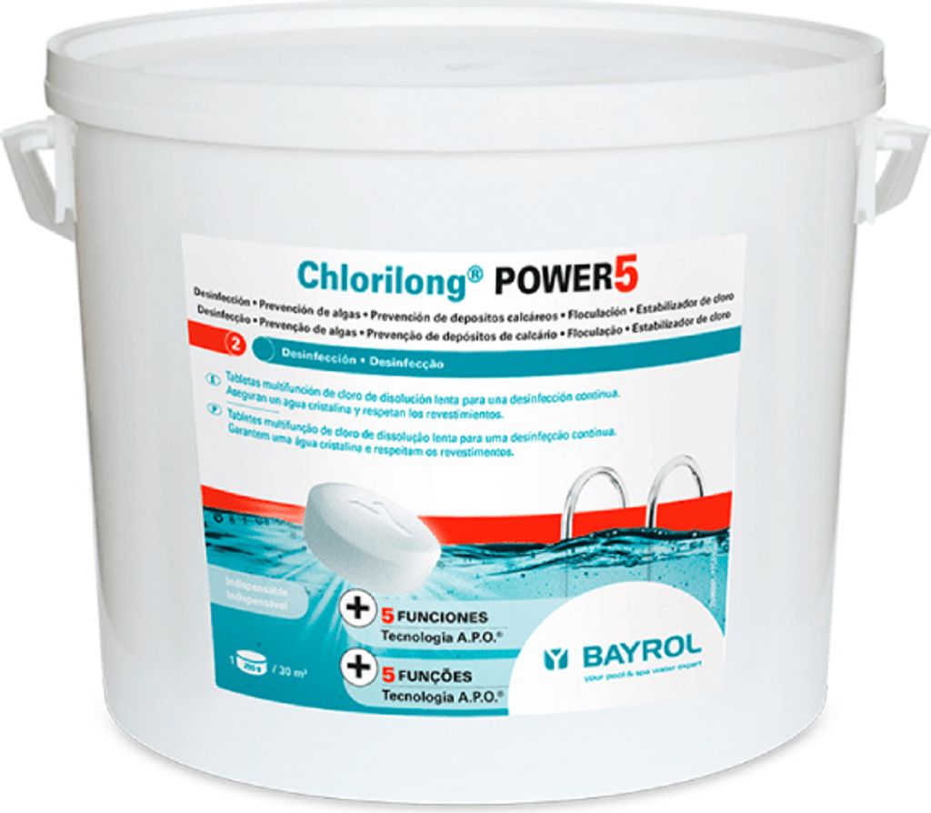 Chlorilong POWER 5 Funktionen Tabletten 250g - 5 KG