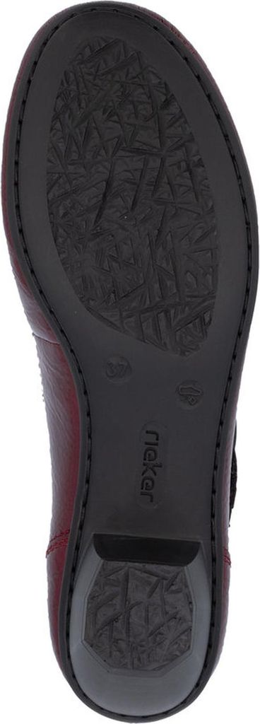 Rieker Damen Riemchenpumps mit edler Schnalle und Klettverschluss 41756, Größe:41 EU, Farbe:Rot