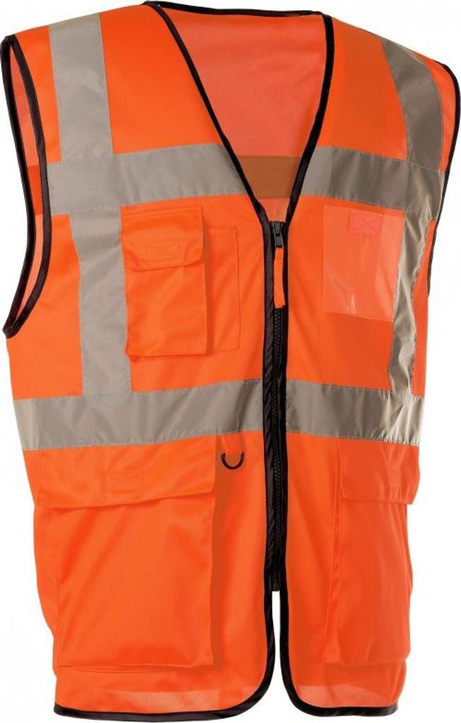 Gilet Haute visibilité Orange Multi-poches SINGER - T.M - Image du produit 