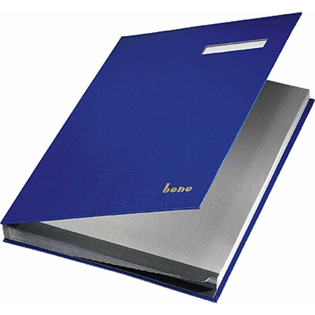 bene Unterschriftenmappe 19 Fächer blau