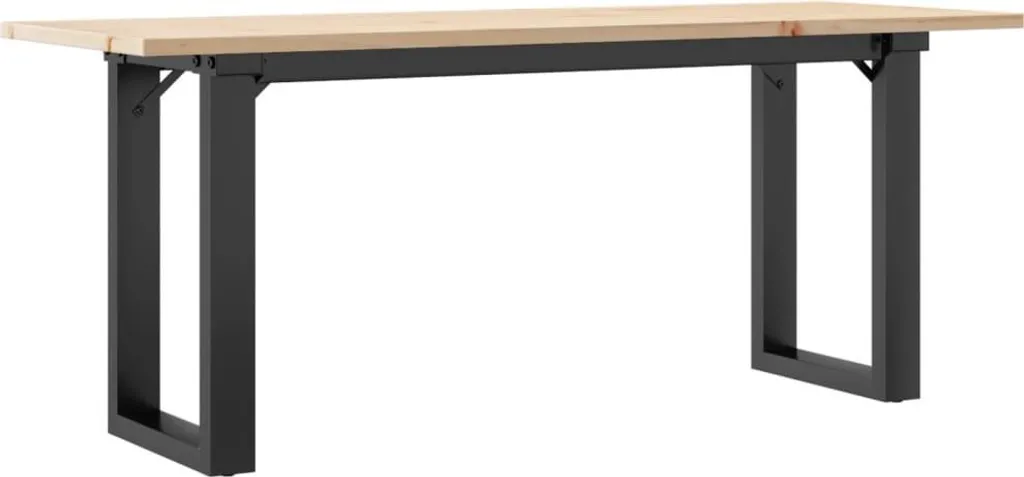 Tavolino da Salotto Robusto vidaXL 110x40x45 cm Legno e Acciaio