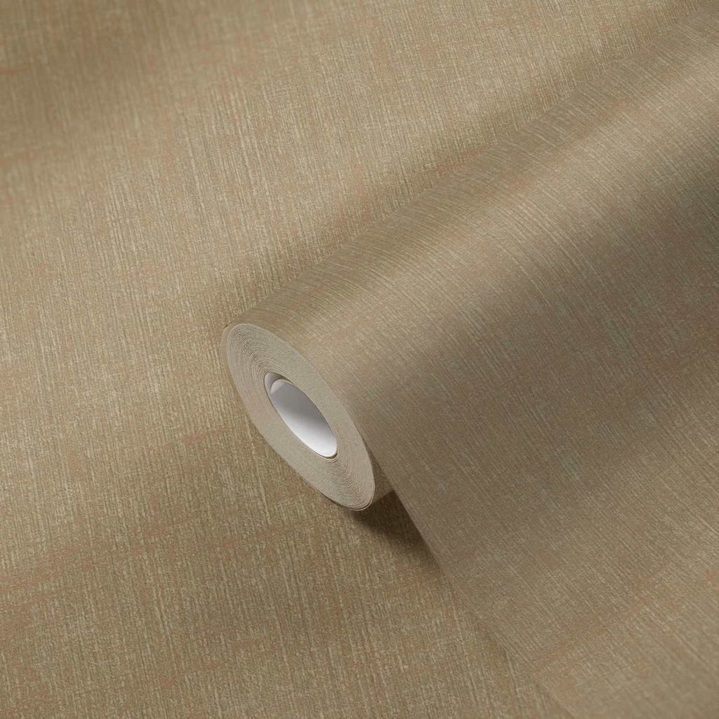 A.S. Creation Geo Effect | 385967 | Vliestapete Einfarbig | 0.53 m x 10.05 m | Gold