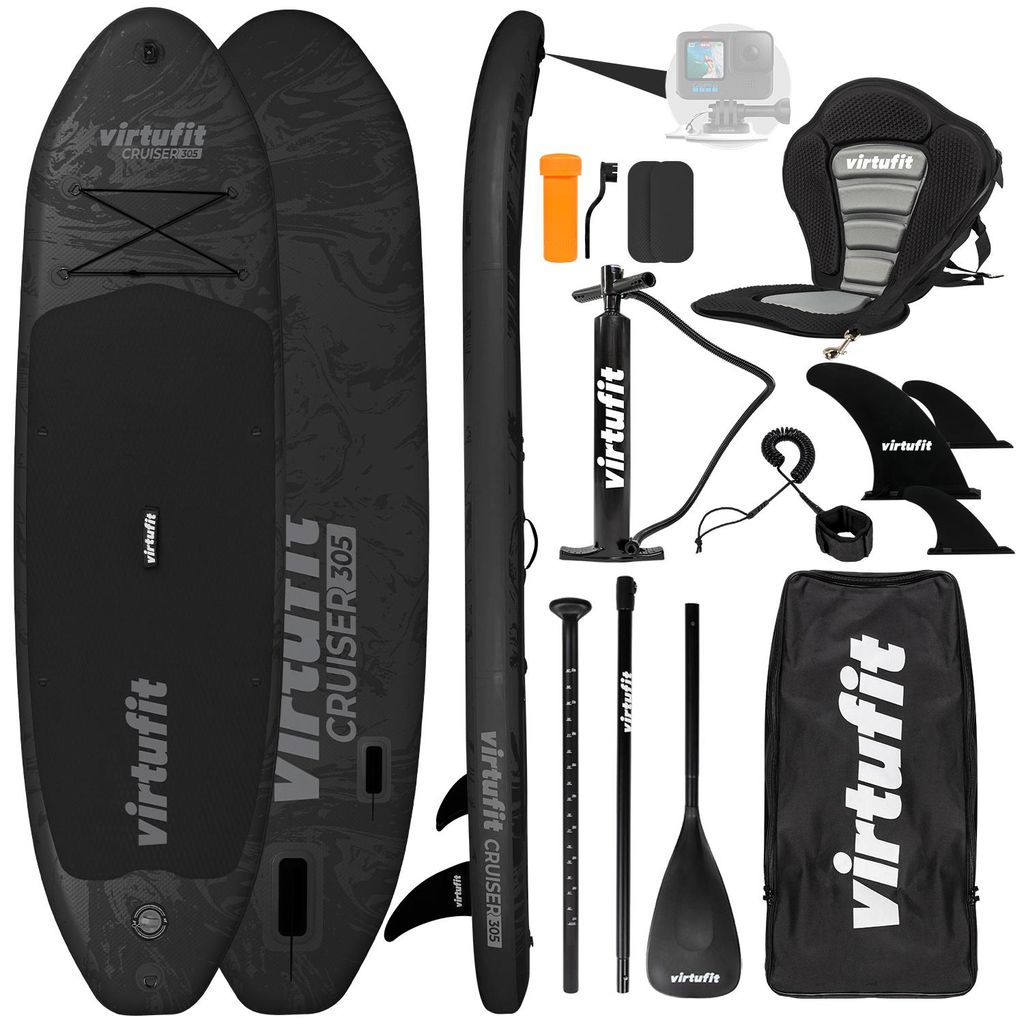 VirtuFit Supboard Cruiser 305 Schwarz mit Kajak-Sitz Produktbild 