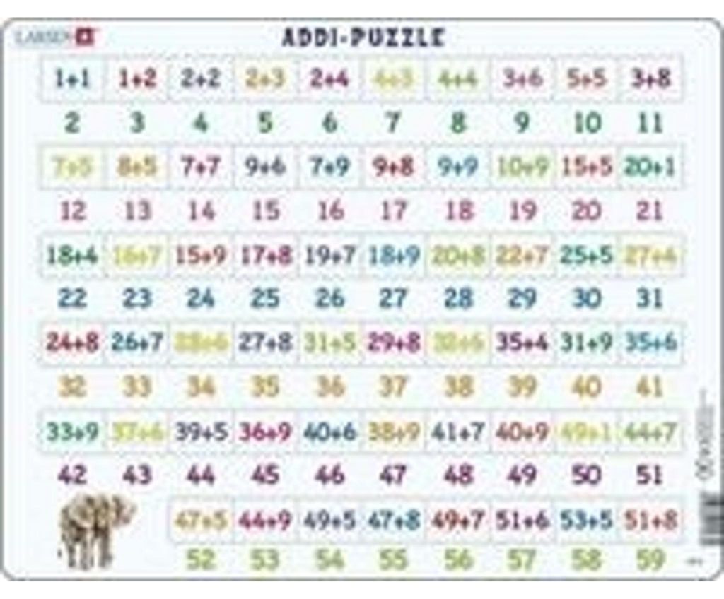 Puzzle con cornice Larsen - Matematica: Addizione - 58 Immagine del prodotto 