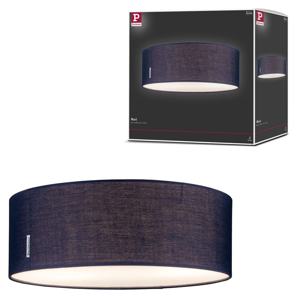 Paulmann Plafonnier Mari 2 flammes bleu Image du produit 