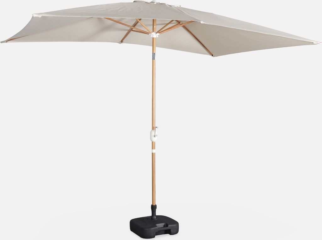 sweeek - Rechteckiger Sonnenschirm 2x3m - Sand