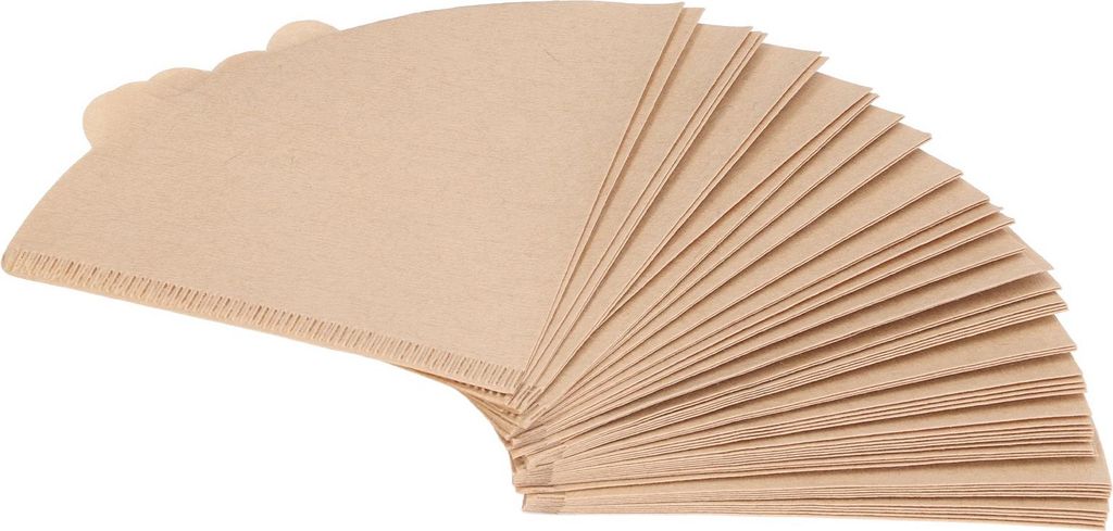 100PCS Kaffeefilter Papier Einweg natürlichen Holz Zellstoff Kegel Form Kaffeesieb