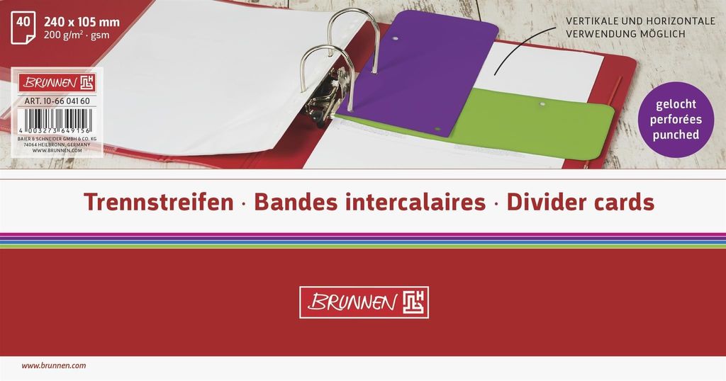 BRUNNEN Trennstreifen CC purple Produktbild 