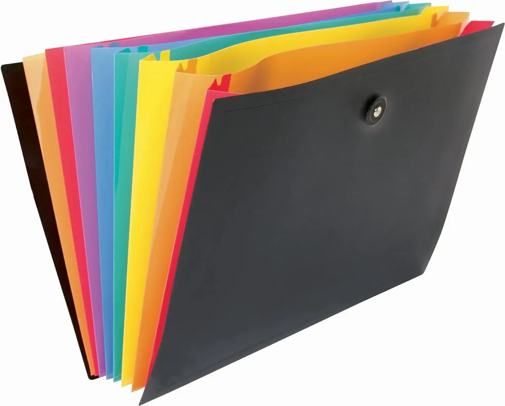Trieur horizontal 8 compartiments en polypropylène rigide noir et coloré