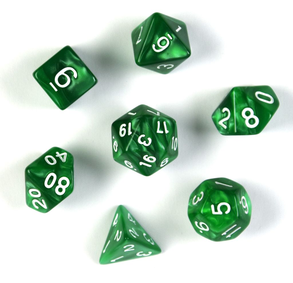 shibby 7 polyedrische Würfel für Rollen- und Tabletopspiele Produktbild 