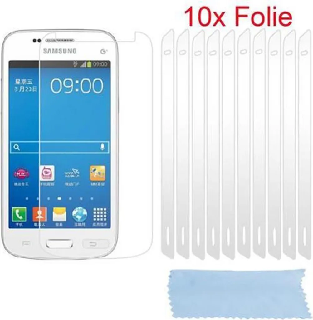 Pellicola Protettiva Samsung Galaxy Trend 3 Cadorabo 10 Pezzi Bianca