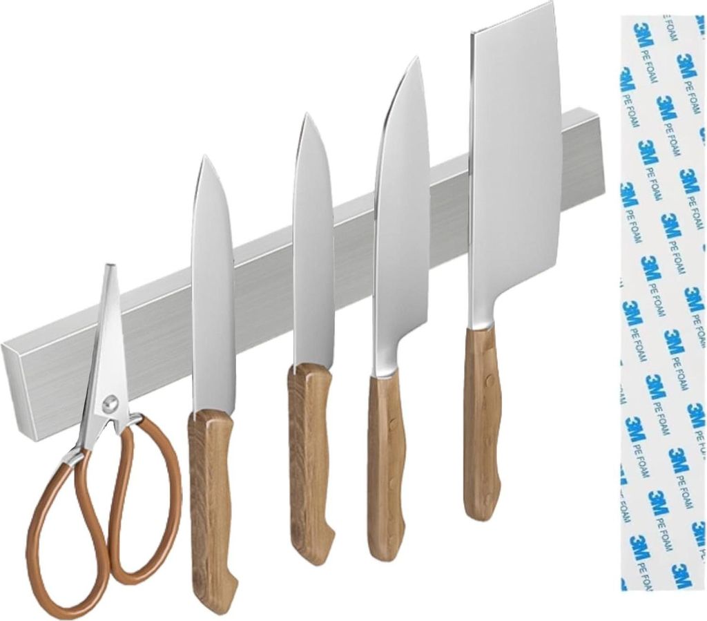 Magnetische Messerleiste - praktische Organisation - 1 Stück - rostfreier Stahl