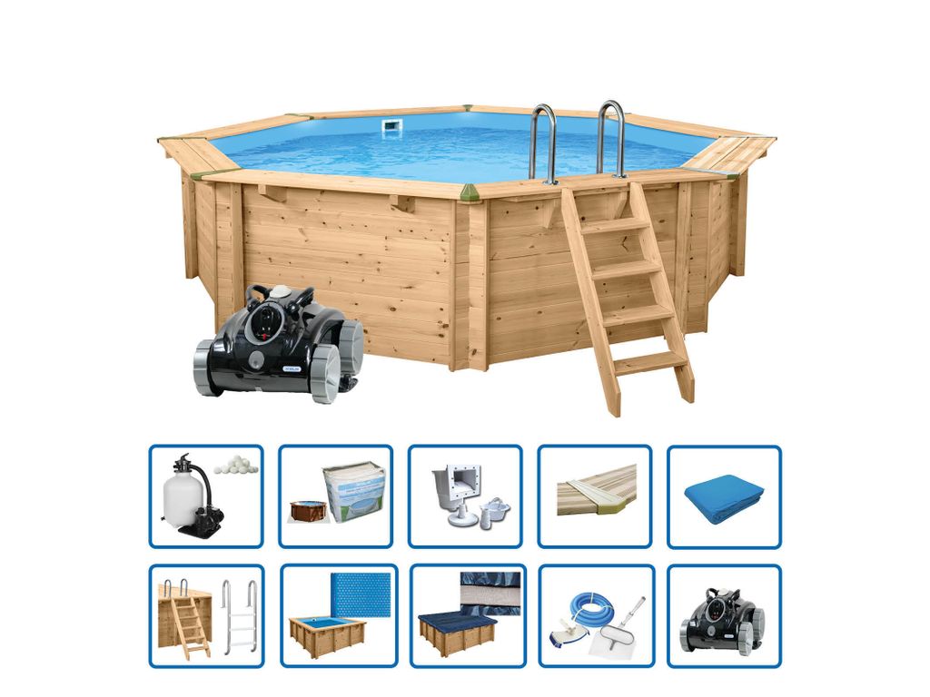 Interline Holzpool "Java" ø 4,40 m/ 1,36 m tief, Super Set Produktbild