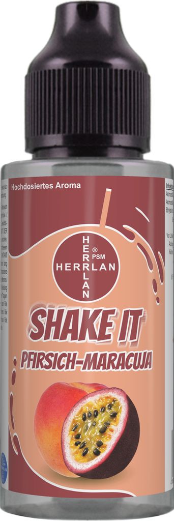 SHAKE IT Pfirsich-Maracuja-Aroma, hochdosiertes Produktbild 