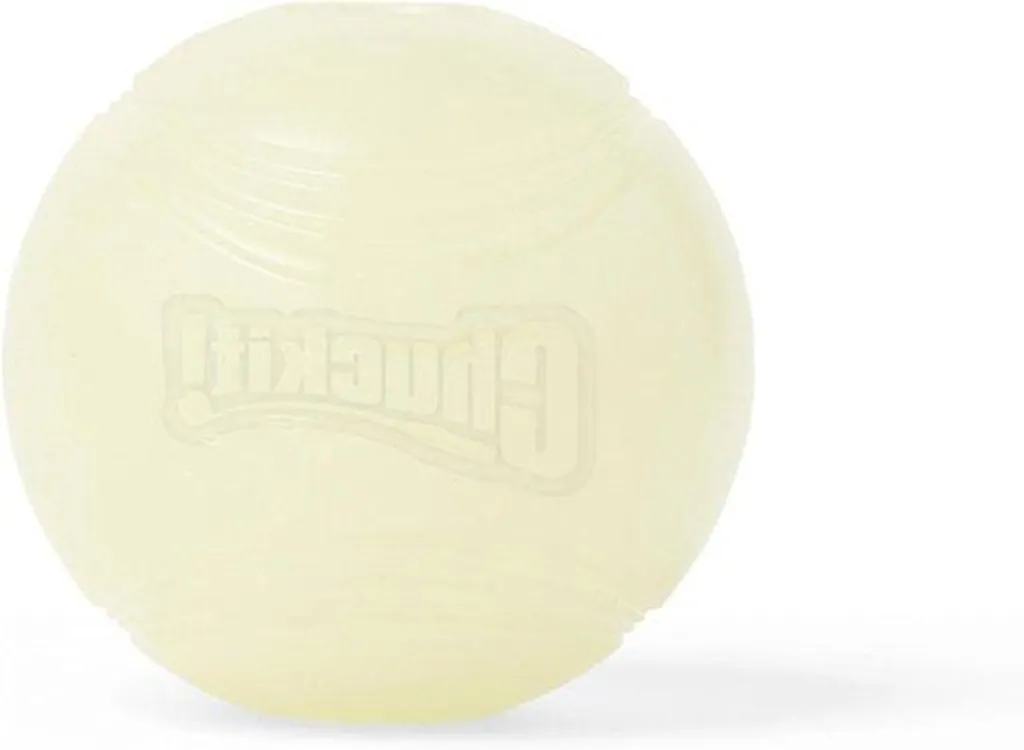 Balle pour Chien Lumineuse Max Glow Ball Medium Jouet Résistant 6 cm