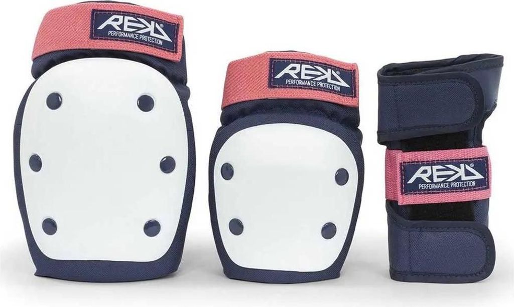 Rekd Protection Heavy Duty Triple Pad Set Weiß,Blau S Herren,Damen Weiß,Blau S