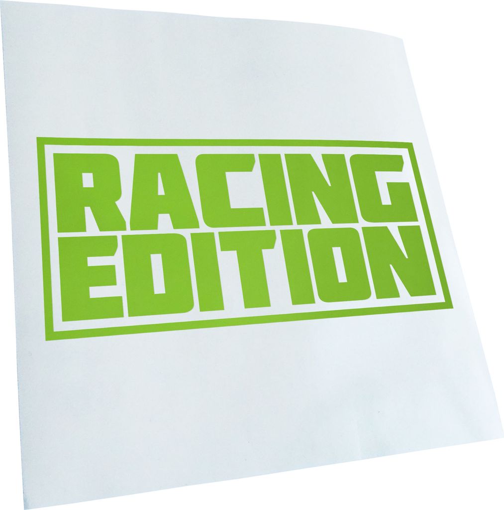 Kiwistar - Autoaufkleber - Racing Edition V2 - Lindgrün - 40x18cm - Aufkleber für Auto, Laptop, Fahrrad, LKW, Motorrad mehrfarbig JDM Decal Racing