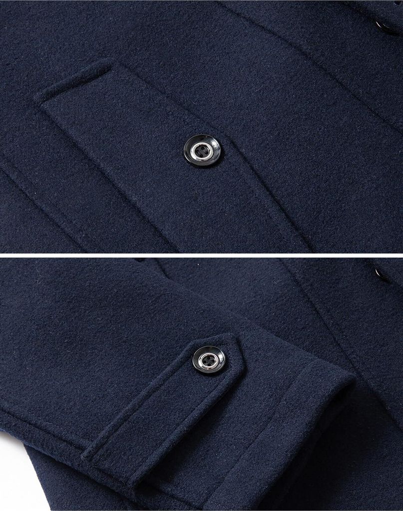 Herren Wintermantel, Slim Fit Zweiteiliger Mantel für Produktbild 5