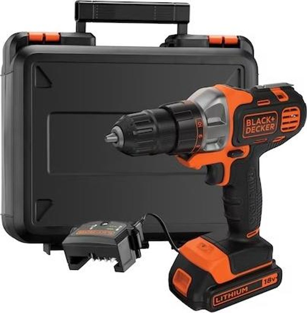 Akku-Bohrschrauber MULTIEVO - 18V - BLACK + DECKER - mit 1 Akku 18V 1,5Ah - Ladegerät - Koffer - MT218S1A-QW