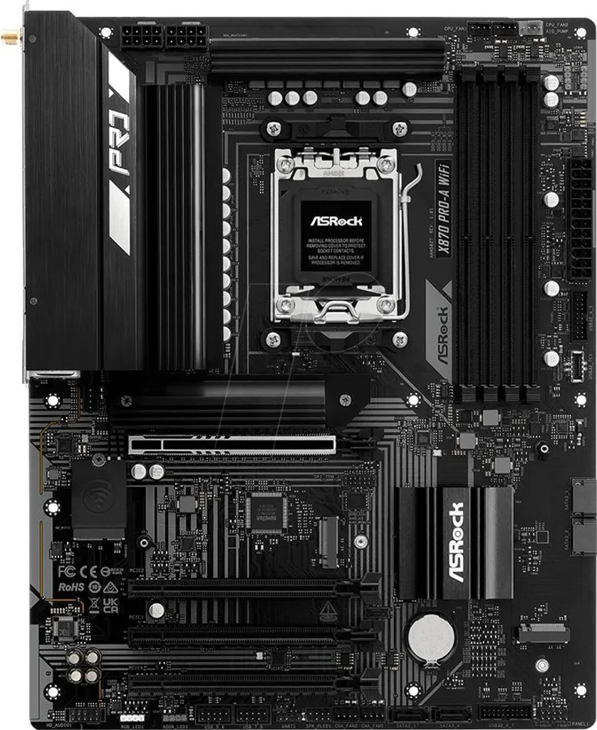 Carte mère performante ASRock X870 Pro-A WiFi AM5 DDR5 ATX Noir
