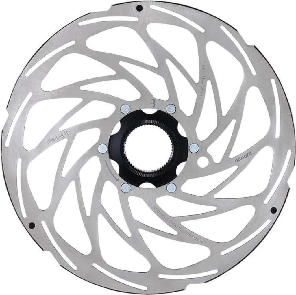 Disque de frein BBB BBS-121 CenterStop 220 mm CenterLock pour VTT